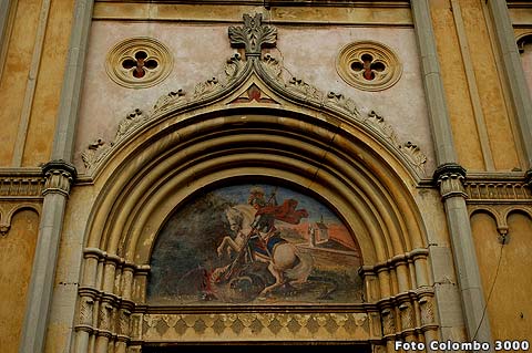 particolare chiesa di Cazzano - strada del soave